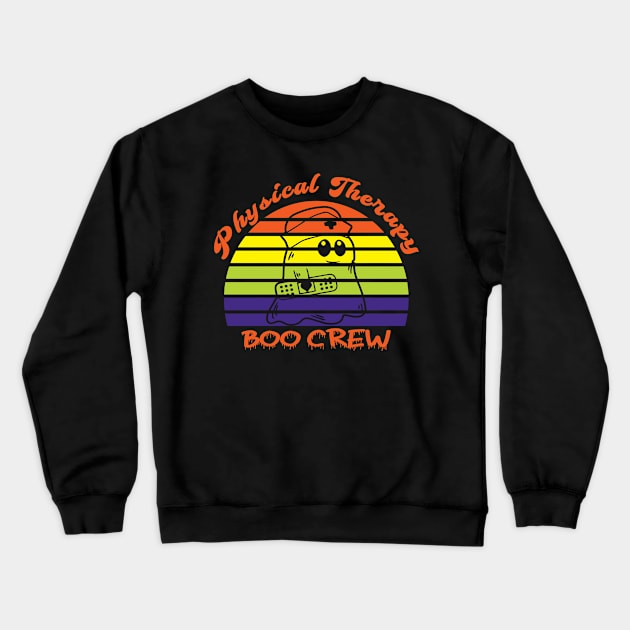 Physical Therapy - Boo Crew Crewneck Sweatshirt by jorinde winter designs